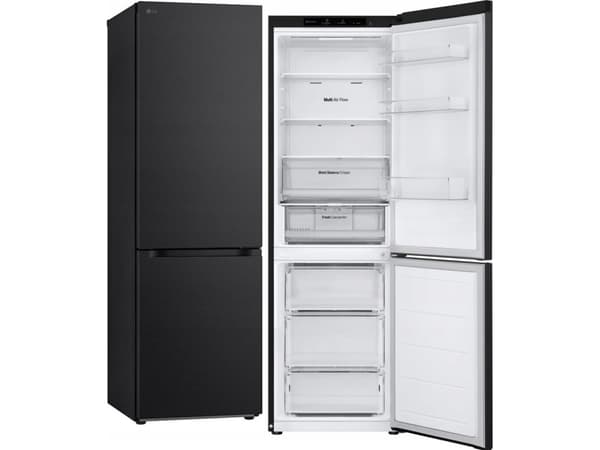 LG GBV3100EEP - Kylskåp/frys - bottenfrysskåp - bredd: 59.5 cm - djup: 68.2 cm - höjd: 186 cm - 344 liter - Klass E - mörk grafit