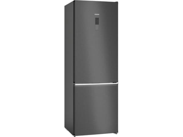 Siemens iQ500 KG49NAXCF - Kjøleskap/fryser - bunnfryser - Wi-Fi - bredde: 70 cm - dybde: 66.7 cm - høyde: 203 cm - 440 liter - Klasse C - BlackSteel