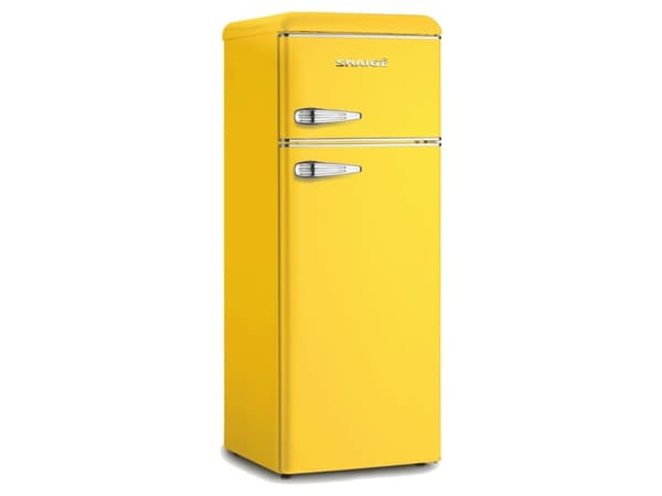 Snaige FR24SM-PRDH0E3 fridge-freezer Freestanding 209 L E Yellow Gult