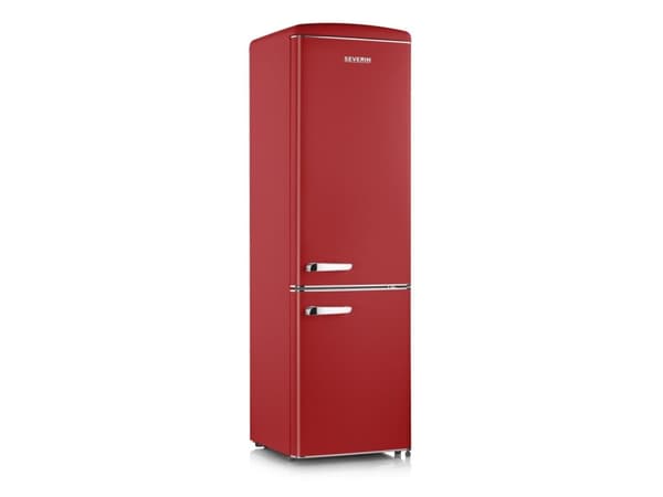 Severin Retro Kyl/frys 244 liter 181x55cm röd