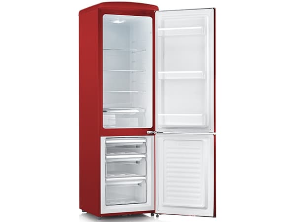 Severin Retro Kyl/frys 244 liter 181x55cm röd