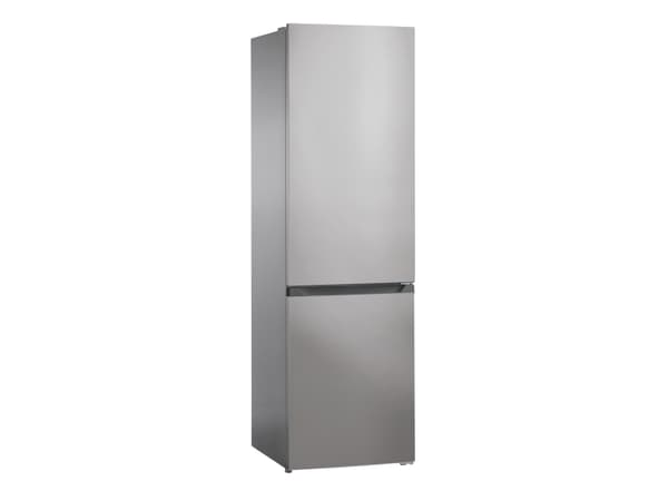 Scandomestic CBF253NFXE - Kylskåp/frys - bottenfrysskåp - bredd: 54.5 cm - djup: 60 cm - höjd: 181 cm - 253 liter - Klass E - rostfritt stål