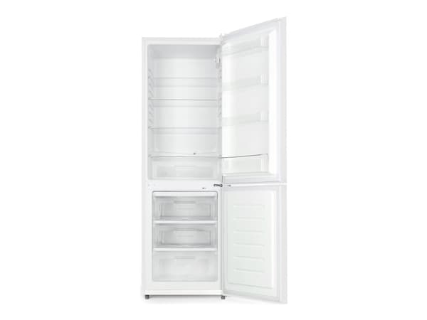 Scandomestic CBF304WE - Kylskåp/frys - bottenfrysskåp - bredd: 59.5 cm - djup: 59.5 cm - höjd: 182.5 cm - 304 liter - Klass E - vit Vit