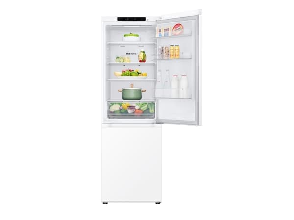 LG NatureFRESH GBV21L0ESW Fridge Freezer - White - E Rated, 344 L, T, 8 kg/24h, E, Fresh zone compartment, White