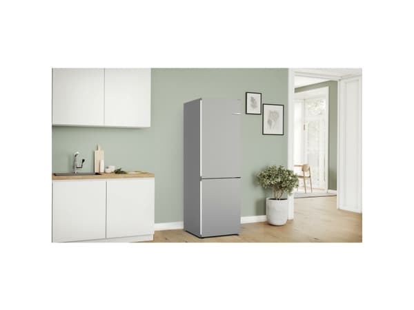 Bosch KGN362LBF, 321 l, SN-T, 9,5 kg/24t, B, Fresh zone compartment, Rustfritt stål