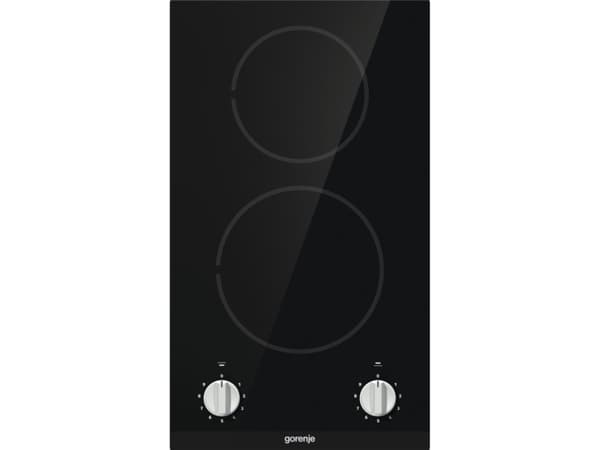 Gorenje EC321BCSC, Black, Built-in, 30 cm, Ceramic, Glass-ceramic, 2 zone(s)