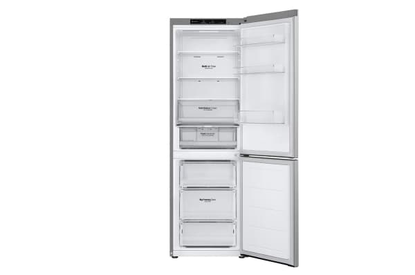 LG GBV3100CPY - Kjøleskap/fryser - bunnfryser - bredde: 59.5 cm - dybde: 67.5 cm - høyde: 186 cm - 344 liter - Klasse C - primasølv