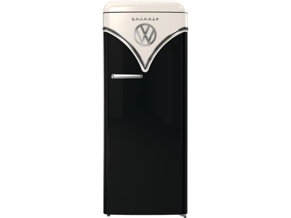 Gorenje Retro Collection OBRB615DBK - Kjøleskap med fryserboks - bredde: 59.5 cm - dybde: 66.1 cm - høyde: 152.5 cm - 247 liter - Klasse D - svart