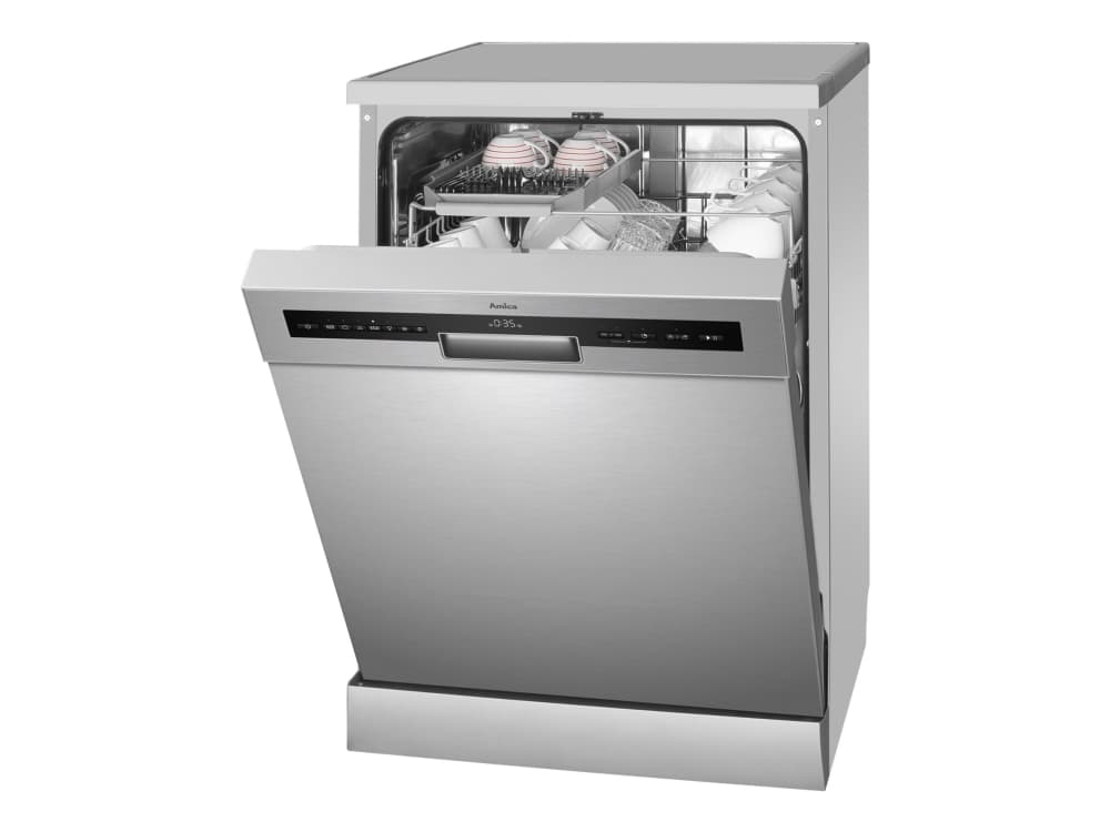 Amica DFM62D7TOqIH - Diskmaskin - bredd: 59,8 cm - djup: 60 cm - höjd: 84,5 cm - inox