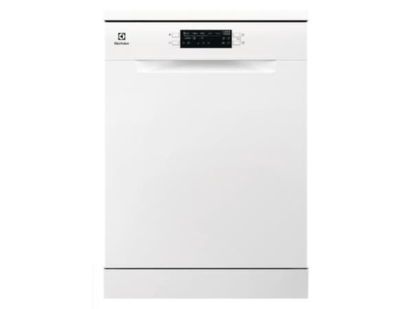 Electrolux Serie 300 ESA47210SW, Frittstående, Full størrelse (60 cm), Hvit, Grå, Hvit, Knapper