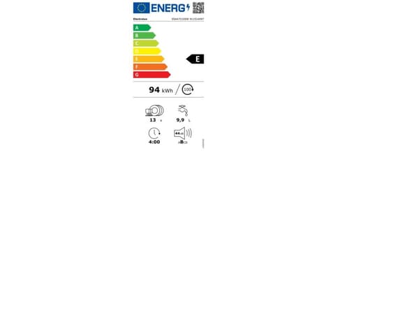 Electrolux Serie 300 ESA47210SW, Frittstående, Full størrelse (60 cm), Hvit, Grå, Hvit, Knapper