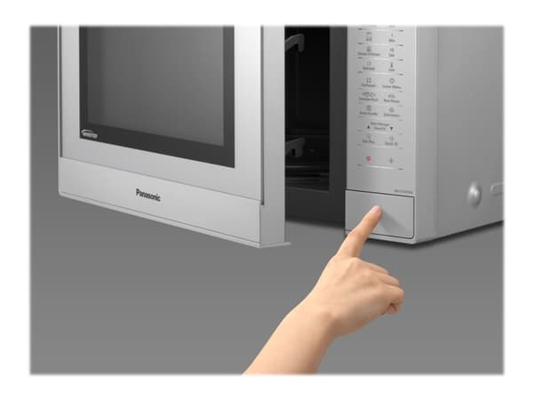 Panasonic NN-GT47KMGPG, Pöytämalli, Grillimikroaaltouuni, 31 L, 1000 W, Painikkeet, Hopea