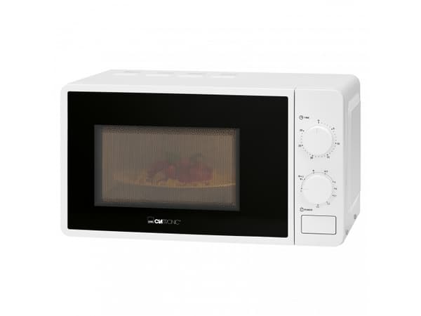 Clatronic MW 791, Over the range, Solo mikrobølge ovn, 20 l, 700 W, Rotasjon, Svart, Hvit