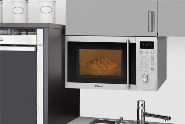 Bomann MWG 2211 U CB, 20 L, 800 W, Painikkeet, Ruostumaton teräs, 1000 W, Ulosvedettävä