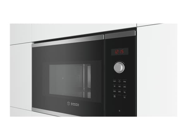 Bosch Serie 4 BFL553MS0 mikroaaltouuni Kiinteä Yhdistelmämikroaaltouuni 25 L 900 W Musta, Ruostumaton teräs