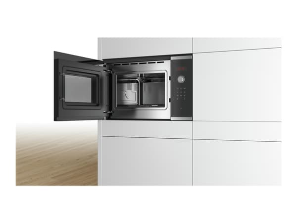 Bosch Serie 4 BFL553MS0 mikroaaltouuni Kiinteä Yhdistelmämikroaaltouuni 25 L 900 W Musta, Ruostumaton teräs
