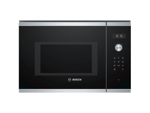 Bosch Serie 6 BFL554MS0, Kiinteä, Solo-mikroaaltouuni, 25 L, 900 W, Rotaatio, Kosketus, Musta, Ruostumaton teräs