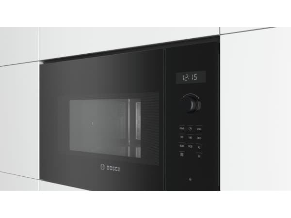 Bosch Serie 6 BFL554MB0, Kiinteä, Solo-mikroaaltouuni, 25 L, 900 W, Rotaatio, Kosketus, Musta
