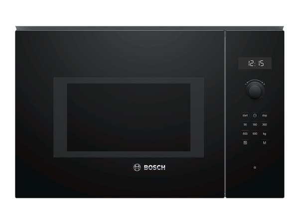 Bosch Serie 6 BFL554MB0, Kiinteä, Solo-mikroaaltouuni, 25 L, 900 W, Rotaatio, Kosketus, Musta