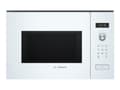 Pikkukuva 1 / 5: Bosch Serie 6 BFL554MW0, Kiinteä, Solo-mikroaaltouuni, 25 L, 900 W, Rotaatio, Kosketus, Valkoinen