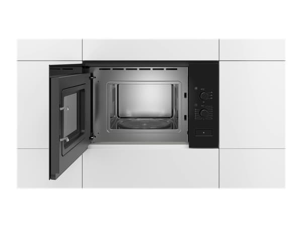 Bosch Serie 4 BFL520MB0, Kiinteä, Solo-mikroaaltouuni, 20 L, 800 W, Rotaatio, Musta