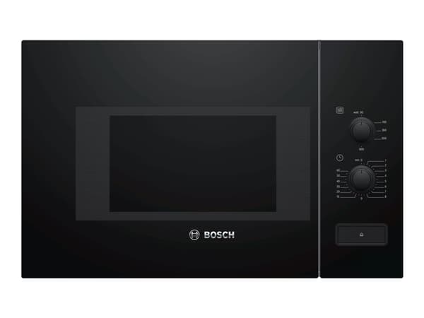 Bosch Serie 4 BFL520MB0, Kiinteä, Solo-mikroaaltouuni, 20 L, 800 W, Rotaatio, Musta