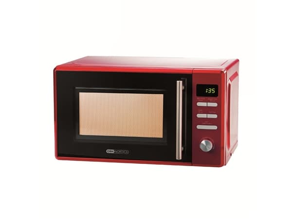 OBH Nordica Vega, Pöytämalli, 20 L, 700 W, Painikkeet, Rotaatio, Musta, Punainen, 25,5 cm
