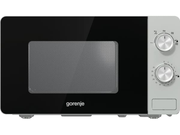 Gorenje MO17E1S, Hellan yläpuolelle, Solo-mikroaaltouuni, 17 L, 700 W, Rotaatio, Musta, Ruostumaton teräs