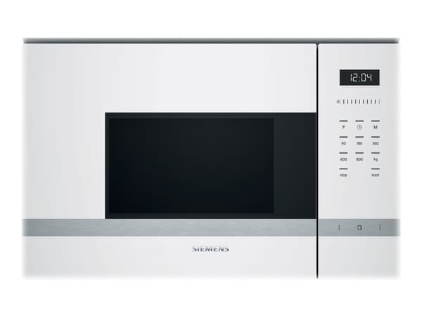 Siemens iQ500 BF525LMW0 - Mikrovågsugn - inbyggd - 20 liter - 800 W - vit