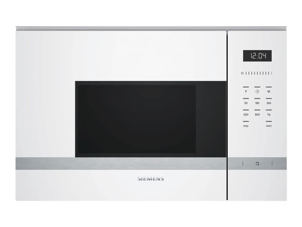 Siemens iQ500 BF525LMW0 - Mikrovågsugn - inbyggd - 20 liter - 800 W - vit