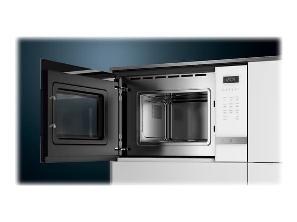 Siemens iQ500 BF525LMW0 - Mikrovågsugn - inbyggd - 20 liter - 800 W - vit