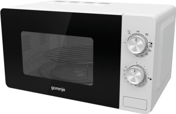 Gorenje MO20E2W, Benkeplate, Grill mikrobølge, 20 l, 800 W, Rotasjon, Hvit