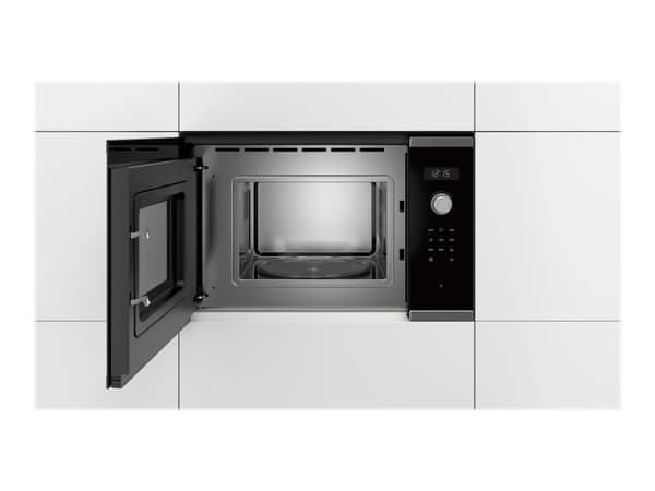 Bosch Serie 6 BFL524MS0 mikroaaltouuni Kiinteä Solo-mikroaaltouuni 20 L 800 W Musta, Ruostumaton teräs