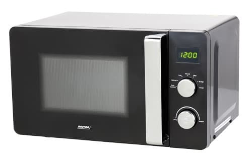 MPM 20-KMG-03, Benkeplate, Solo mikrobølge ovn, 700 W, Rotasjon, Svart, Svart