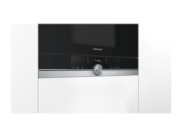 Siemens BF634LGS1 mikroaaltouuni Kiinteä 21 L 900 W Musta, Ruostumaton teräs