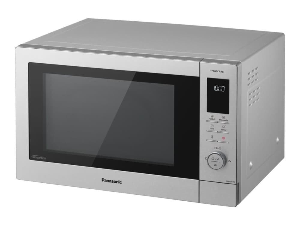 Panasonic Genius NN-CD87KSGTG - Mikrovågsugn med värmeelement och grill - 34 liter - 1000 W - silver