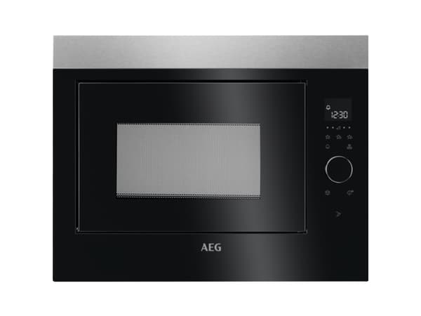 AEG MBE2658SEM - Mikrobølgeovn - innebygd - 26 liter - 900 W - svart/rustfritt stål
