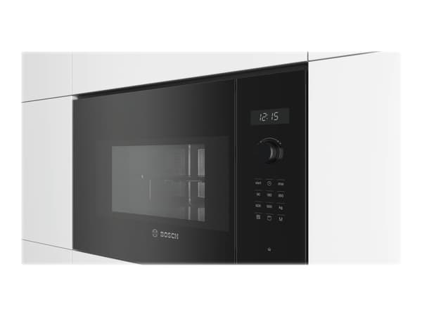 Bosch Serie 6 BEL554MB0, Kiinteä, Yhdistelmämikroaaltouuni, 25 L, 900 W, Kosketus, Musta, Ruostumaton teräs
