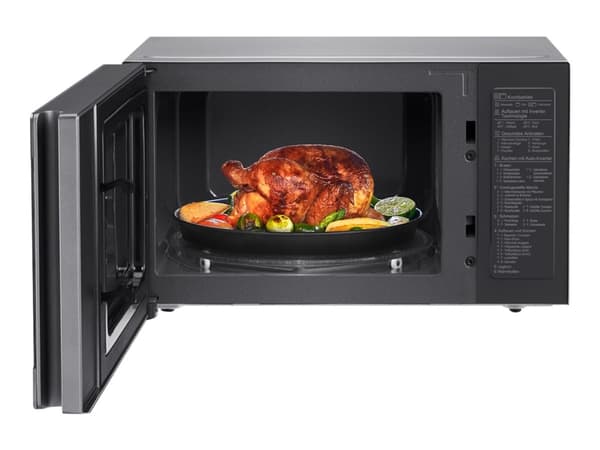 LG MH6565CPS, Pöytämalli, Yhdistelmämikroaaltouuni, 25 L, 1150 W, Rotaatio, Kosketus, Ruostumaton teräs