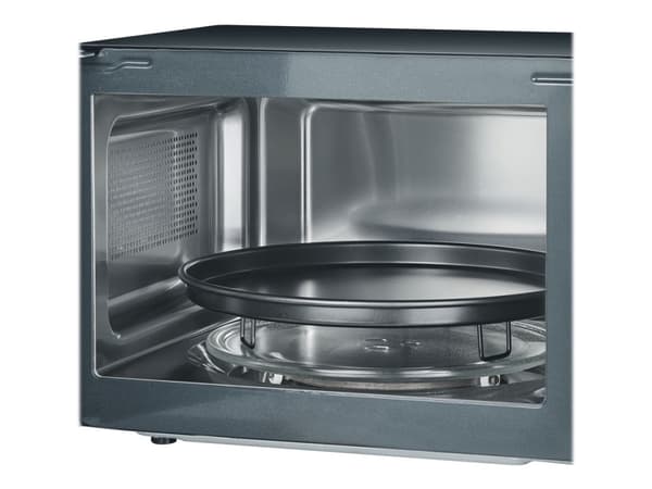 Severin MW 7752, Pöytämalli, Yhdistelmämikroaaltouuni, 25 L, 900 W, Nuppi, Rotaatio, Kosketus, Musta, Ruostumaton teräs