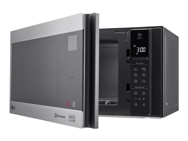 LG MS2595CIS, Pöytämalli, Solo-mikroaaltouuni, 25 L, 1000 W, Kosketus, Hopea, Ruostumaton teräs