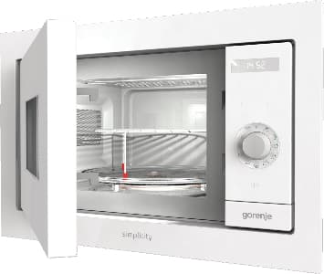 Gorenje BM235SYW, Innebygget, Grill mikrobølge, 23 l, 900 W, Rotasjon, Berøring, Hvit