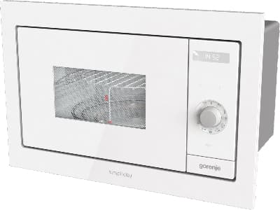 Gorenje BM235SYW, Innebygget, Grill mikrobølge, 23 l, 900 W, Rotasjon, Berøring, Hvit