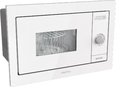 Gorenje BM235SYW, Innebygget, Grill mikrobølge, 23 l, 900 W, Rotasjon, Berøring, Hvit