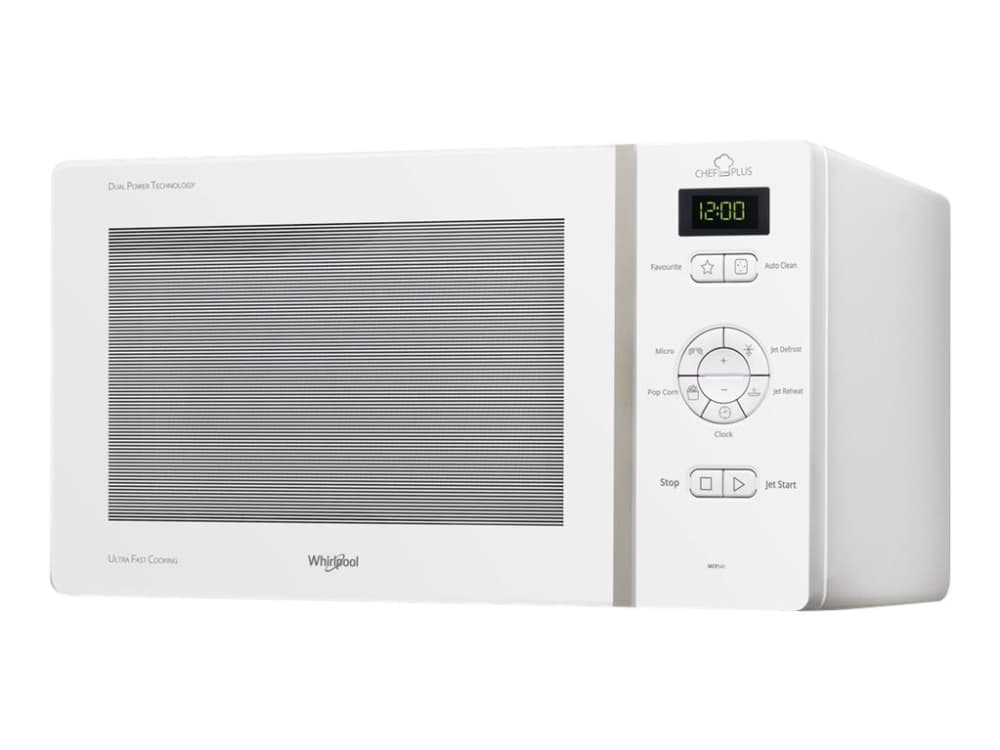 Whirlpool MCP341WH - Mikrobølgeovn - frittstående - 25 liter - 800 W - hvit