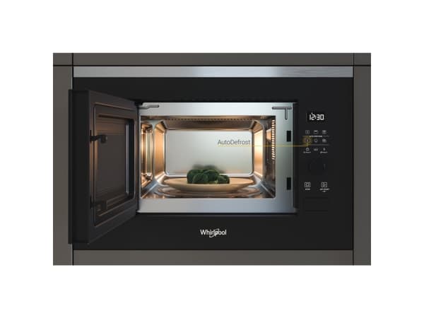 Whirlpool WMF200G, Kiinteä, Yhdistelmämikroaaltouuni, 20 L, 800 W, Painikkeet, Musta