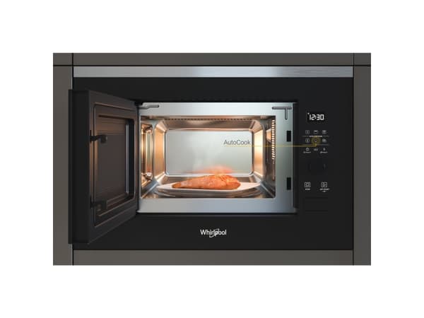 Whirlpool WMF200G, Kiinteä, Yhdistelmämikroaaltouuni, 20 L, 800 W, Painikkeet, Musta