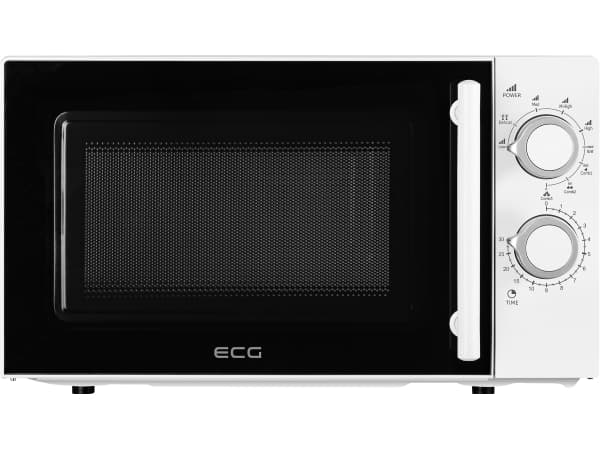 ECG MTM 2073 GWE, Benkeplate, Solo mikrobølge ovn, 20 l, 700 W, Rotasjon, Hvit