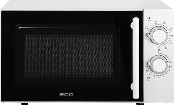 ECG MTM 2073 GWE, Benkeplate, Solo mikrobølge ovn, 20 l, 700 W, Rotasjon, Hvit