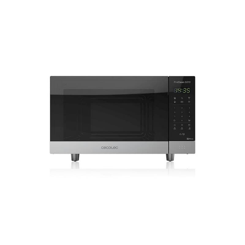 Mikrovågsugn med Grill Cecotec ProClean 6110 23 L 800W Svart Silvrig